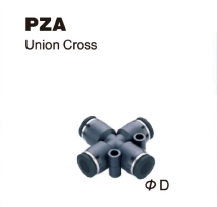 đầu nối khí chữ thập PZA (Korea)