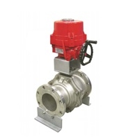Van bi inox bắt bích đk điện
